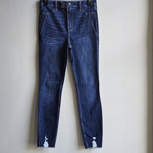 HOLLISTER ULTRA HIGH RISE JEAN LEGGINGS SIZE 7S S#088
